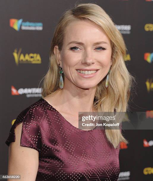 Actress Naomi Watts arrives at the 2015 G'Day USA Gala Featuring The AACTA International Awards Presented By Quantas at Hollywood Palladium on...