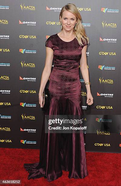 Actress Naomi Watts arrives at the 2015 G'Day USA Gala Featuring The AACTA International Awards Presented By Quantas at Hollywood Palladium on...