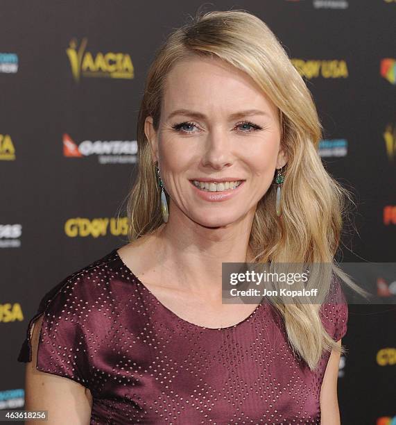 Actress Naomi Watts arrives at the 2015 G'Day USA Gala Featuring The AACTA International Awards Presented By Quantas at Hollywood Palladium on...