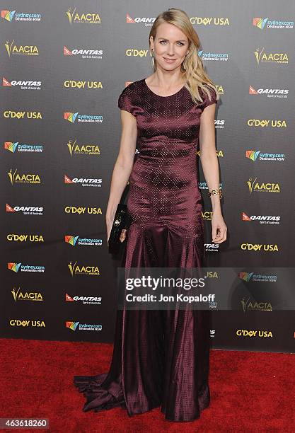 Actress Naomi Watts arrives at the 2015 G'Day USA Gala Featuring The AACTA International Awards Presented By Quantas at Hollywood Palladium on...