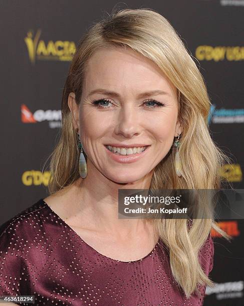 Actress Naomi Watts arrives at the 2015 G'Day USA Gala Featuring The AACTA International Awards Presented By Quantas at Hollywood Palladium on...