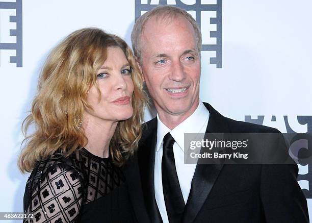 Actress Rene Russo and husband Dan Gilroy attend the 65th annual ACE Eddie Awards at The Beverly Hilton Hotel on January 30, 2015 in Beverly Hills,...