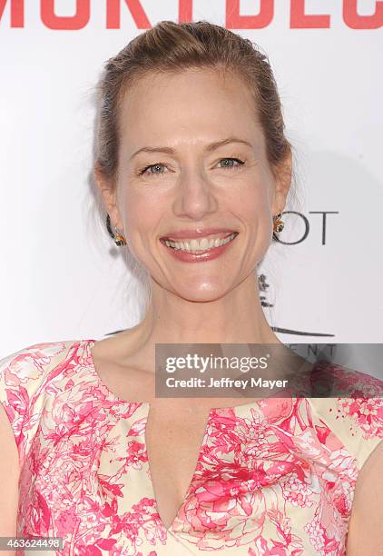 Actress Cathryn de Prume arrives at The Los Angeles Premiere Of 'Mortdecai' at TCL Chinese Theatre on January 21, 2015 in Hollywood, California.