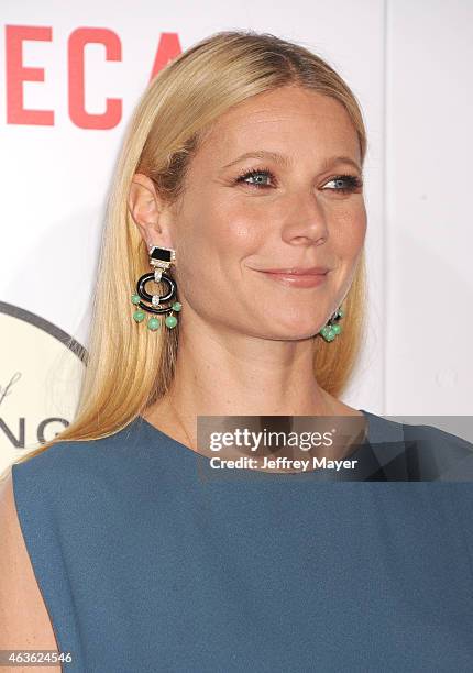Actress Gwyneth Paltrow arrives at The Los Angeles Premiere Of 'Mortdecai' at TCL Chinese Theatre on January 21, 2015 in Hollywood, California.