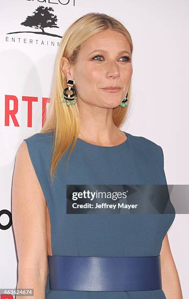 Actress Gwyneth Paltrow arrives at The Los Angeles Premiere Of 'Mortdecai' at TCL Chinese Theatre on January 21, 2015 in Hollywood, California.