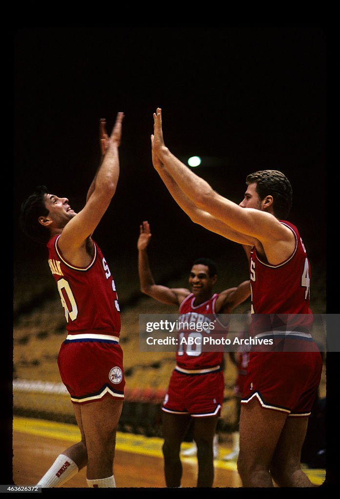 L-R: KEN OLIN;MAURICE CHEEKS;MIKE GMINSKI