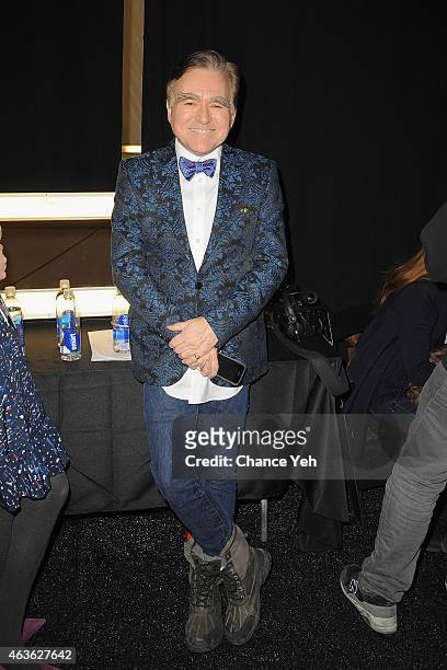 George Whipple attends the Vivienne Tam Fashion Show during Mercedes-Benz Fashion Week Fall 2015 at The Theatre at Lincoln Center on February 16,...