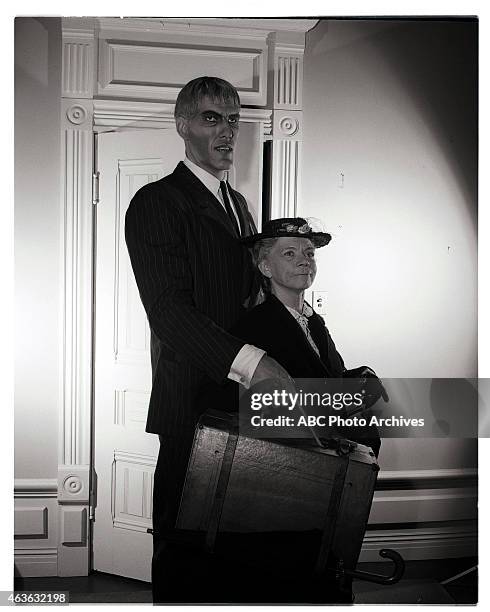 Mother Lurch Visits the Addams Family" - Airdate: January 15, 1965. TED CASSIDY;ELLEN CORBY