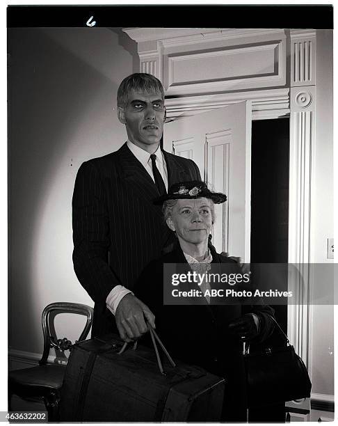 Mother Lurch Visits the Addams Family" - Airdate: January 15, 1965. TED CASSIDY;ELLEN CORBY