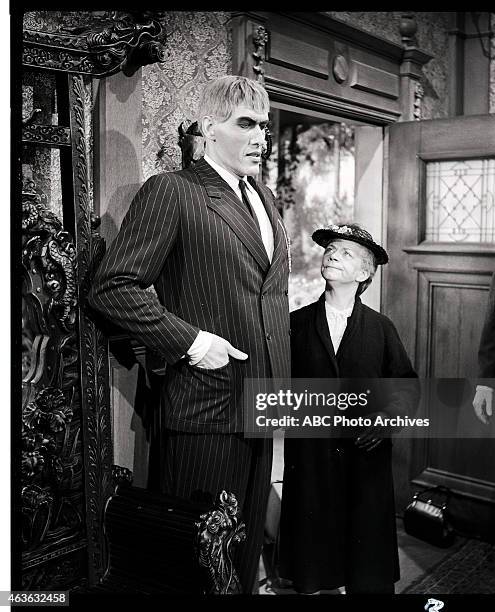 Mother Lurch Visits the Addams Family" - Airdate: January 15, 1965. TED CASSIDY;ELLEN CORBY