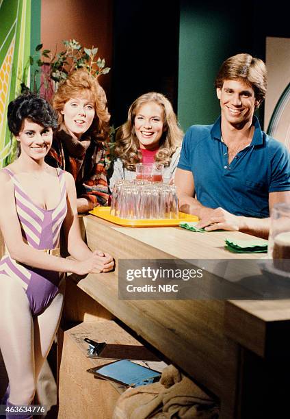 Season 17 -- Pictured: Philece Sampler as Renee Dumonde, Jean Bruce Scott as Jessica Blake Fallon, Leann Hunley as Anna Brady DiMera, Gregg Marx as...