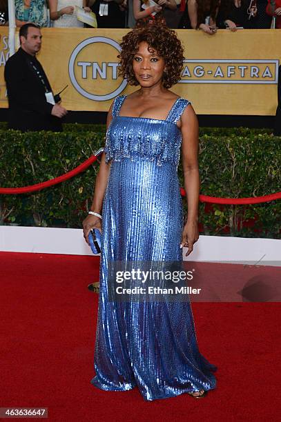 Actress Alfre Woodard attends the 20th Annual Screen Actors Guild Awards at The Shrine Auditorium on January 18, 2014 in Los Angeles, California.