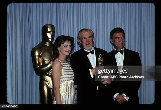 Airdate: April 9, 1984. SVEN NYKVIST , WINNER BEST CINEMATOGRAPHY FOR 'FANNY AND ALEXANDER' WITH PRESENTERS JOANNA PACULA AND ANTHONY FRANCIOSA