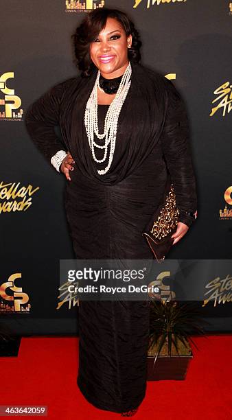Tasha Page Lockhart arrives at the 2014 Stellar Awards at Nashville Municipal Auditorium on January 18, 2014 in Nashville, Tennessee.