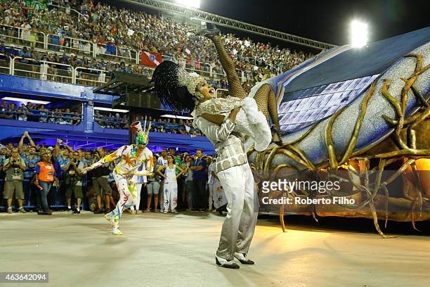 Portela attends the Carnival parade on the Sambodromo during Rio Carnival on February 16, 2015 in Rio de Janeiro, Brazil.