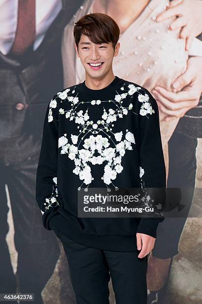 South Korean actor Lee Sang-Yeob attends the press conference for KBS drama "The House of Blue Bird" on February 16, 2015 in Seoul, South Korea. The...