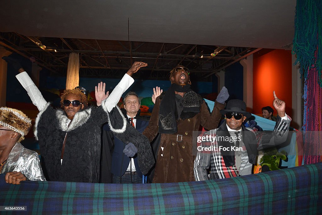 'Le Bord Des Mondes' : Press Preview And African 'Sapeurs' Fashion Show At Palais de Tokyo In Paris