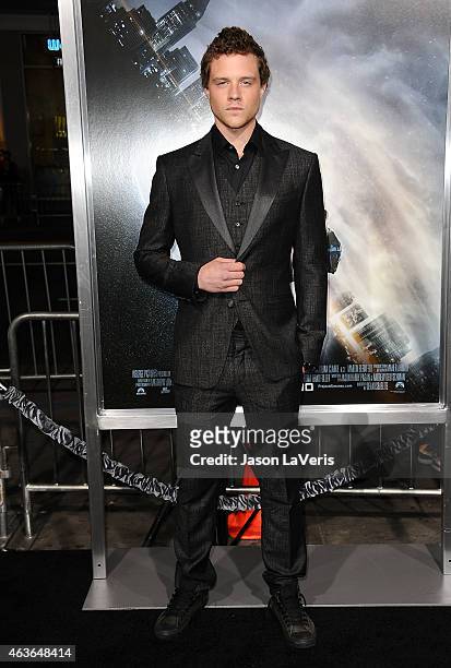 Actor Jonny Weston attends the premiere of "Project Almanac" at TCL Chinese Theatre on January 27, 2015 in Hollywood, California.
