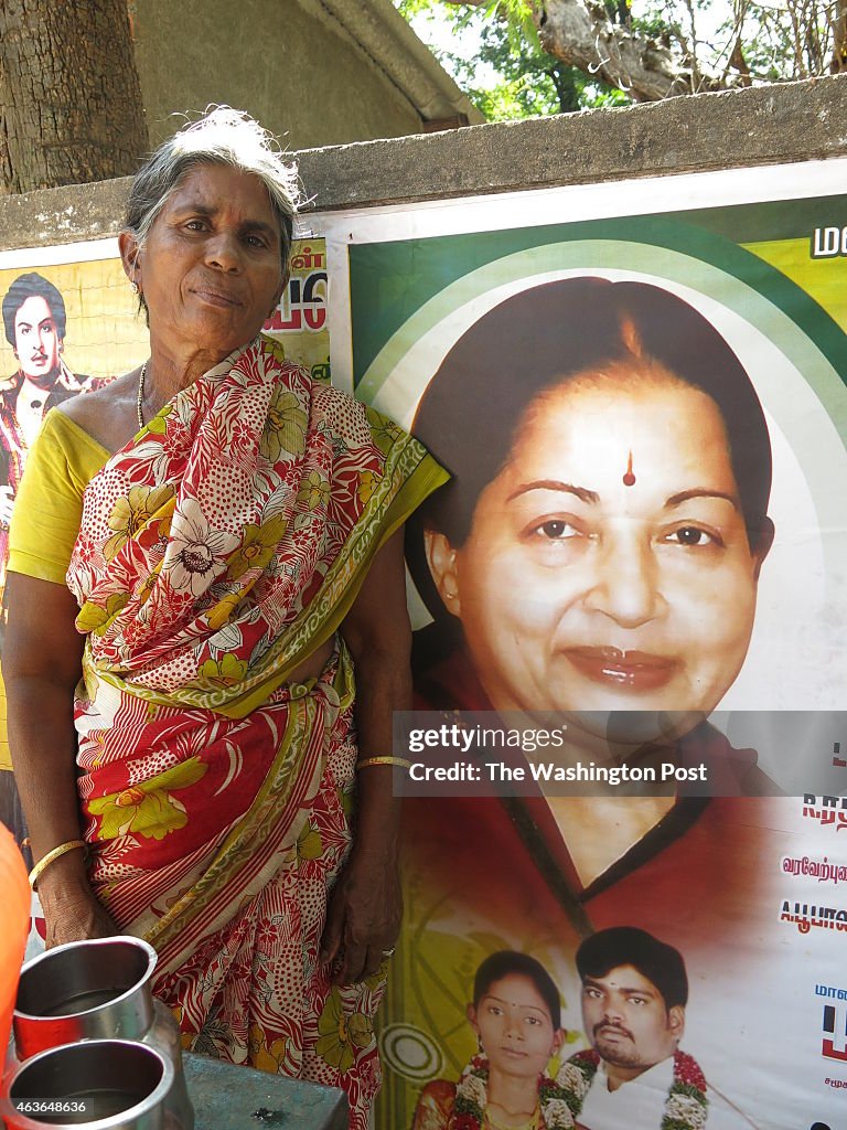 CHENNAI - Feb. 9: 
D. Saraswathi, 61,  runs a food stall near t