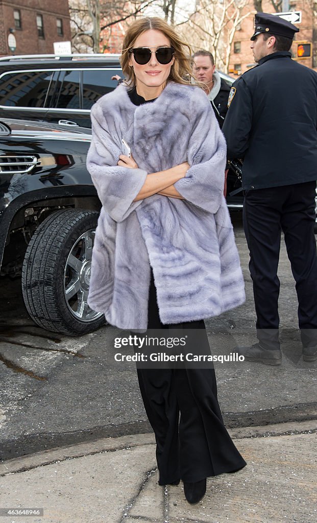 Celebrity Sightings - February 16, 2015 - Fall 2015 Mercedes-Benz Fashion Week