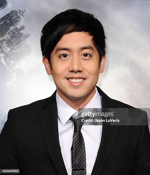 Actor Allen Evangelista attends the premiere of "Project Almanac" at TCL Chinese Theatre on January 27, 2015 in Hollywood, California.