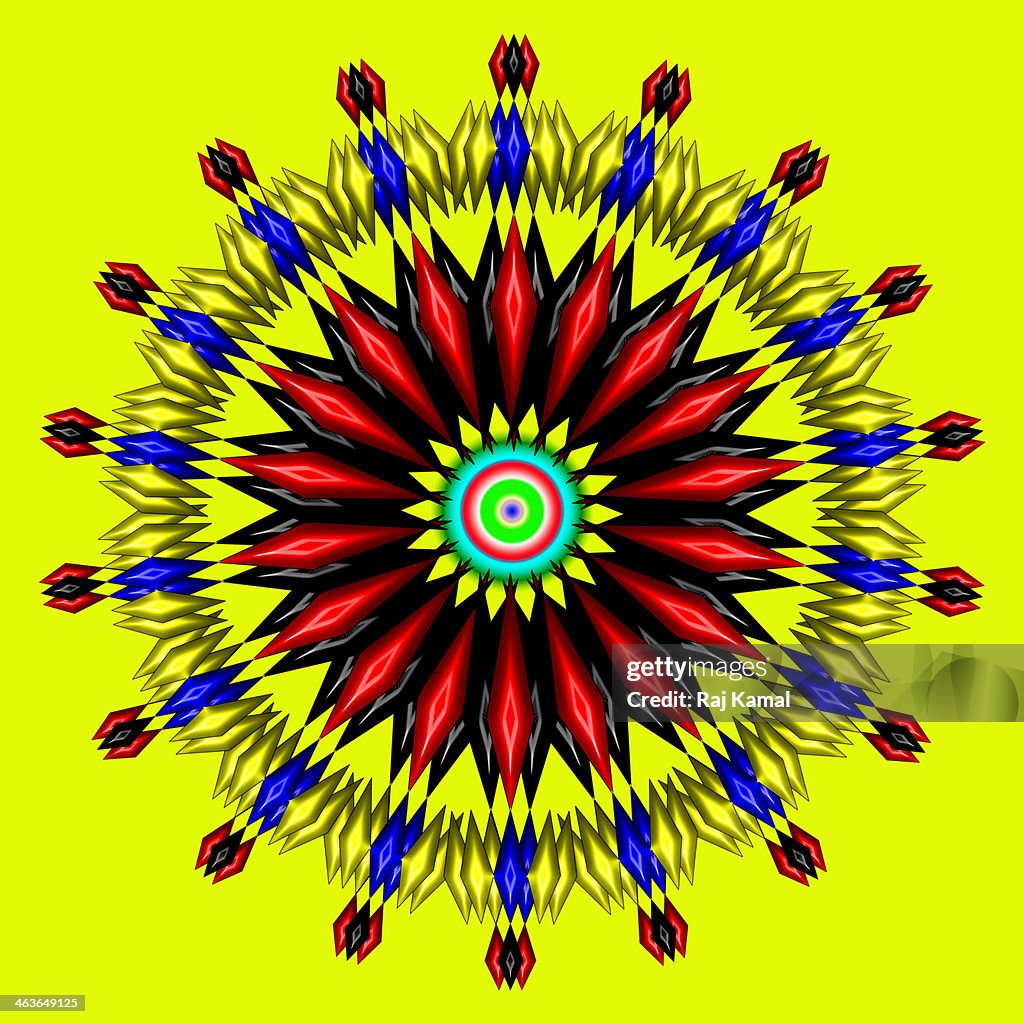 Segmented Shapes Circular Creative Abstract Design High-Res Vector ...