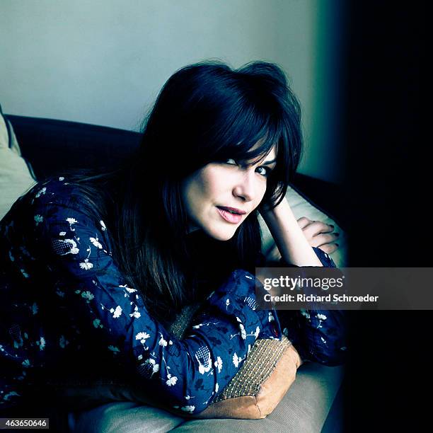 Actress Helena Noguerra is photographed for Self Assignment on February 2, 2015 in Paris, France.