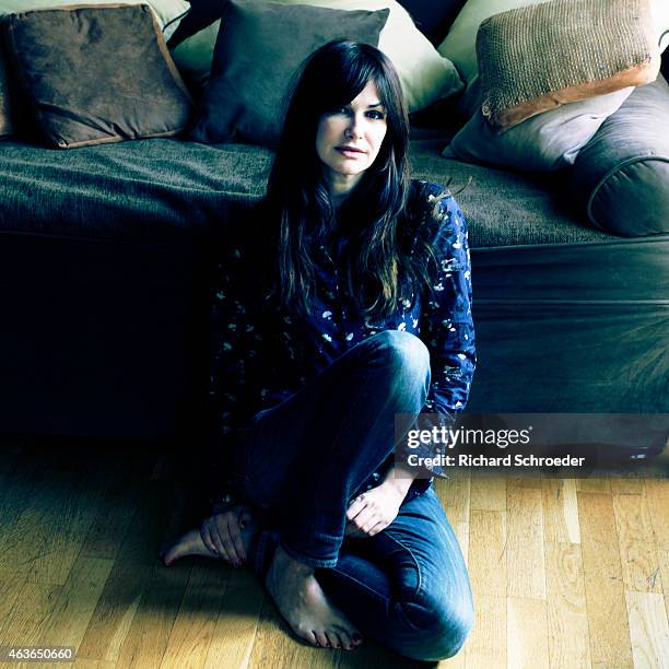 Actress Helena Noguerra is photographed for Self Assignment on February 2, 2015 in Paris, France.