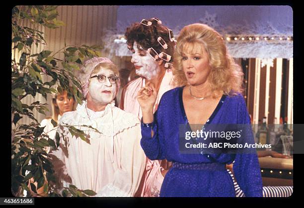 Alaska Cruise / The Crews Cruise Director / What a Drag / Doc's Slump" - Airdate: September 22, 1984. L-R: ARTE JOHNSON;BERT CONVY;DIANE LADD