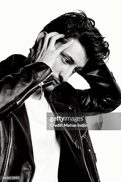 Actor Pierre Niney is photographed for Self Assignment on February 3, 2015 in Paris, France.