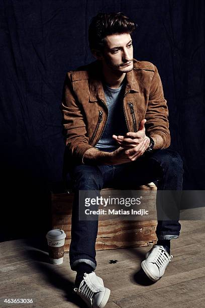 Actor Pierre Niney is photographed for Self Assignment on February 3, 2015 in Paris, France.