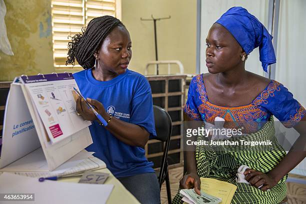Mobile clinical outreach team from Marie Stopes International, a specialized sexual reproductive health and family planning organization on a site...