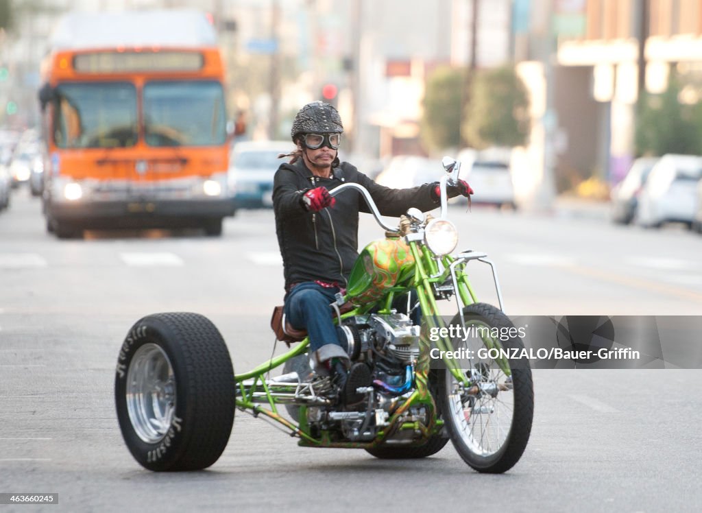 Celebrity Sightings In Los Angeles - January 18, 2014