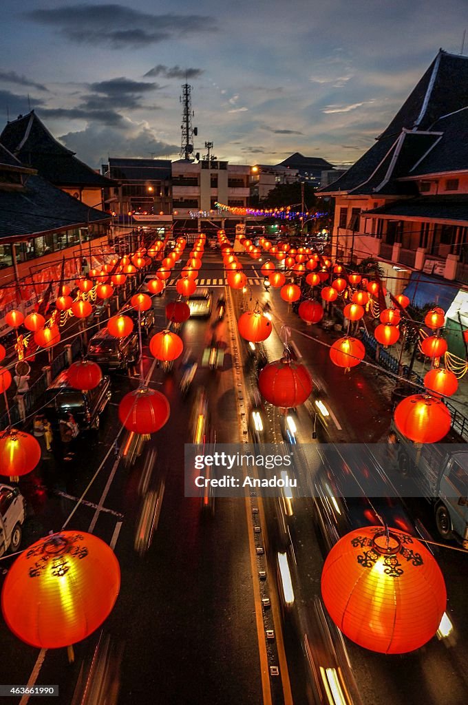 Latern Festival during Chinese Lunar New Year in Indonesia