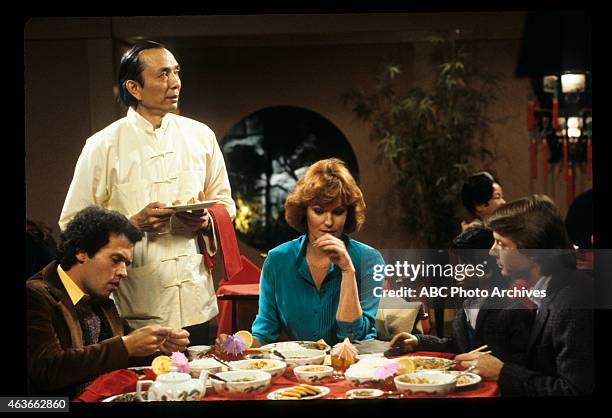 Show Coverage - Shoot Date: January 16, 1981. L-R: BILLY CRYSTAL;JAMES HONG;BARBARA RHOADES;JAY JOHNSON