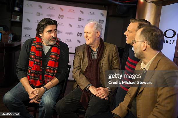 Actors Alfred Molina and Jon Lithgow attend Oakley Learn To Ride With AOL at Sundance on January 18, 2014 in Park City, Utah.