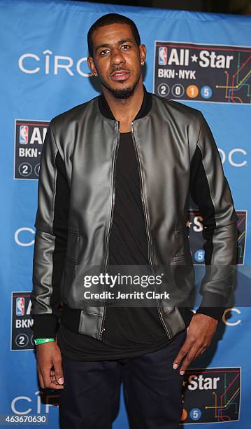 LaMarcus Aldridge attends NBA All-Star Saturday Night Powered By CIROC Vodka at Barclays Center on February 14, 2015 in New York City.