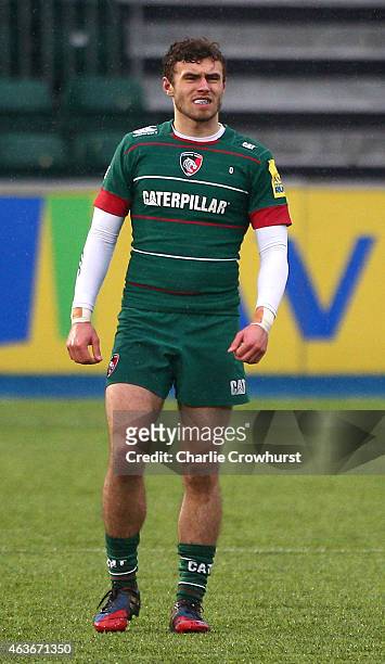Will Sutton of Leicester during the Premiership Rugby/RFU U18 Academy Finals Day match between Leicester and Bath at The Allianz Park on February 16,...