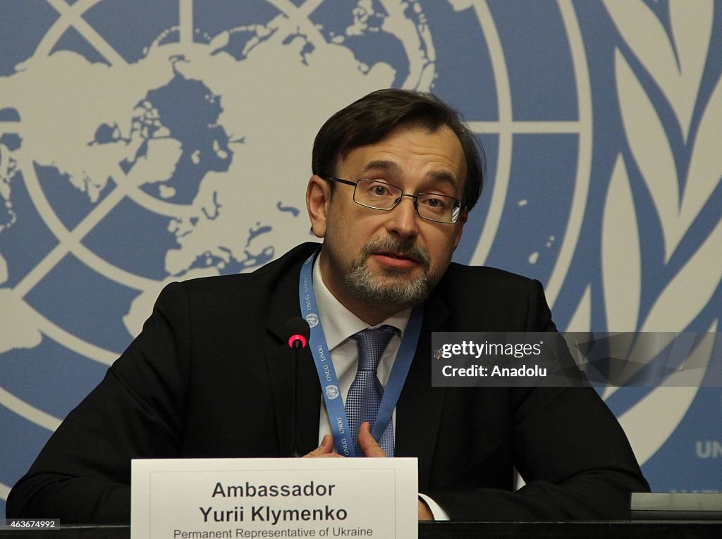 UN's Permanent Representative of Ukraine Kylmenko's press conference in Geneva