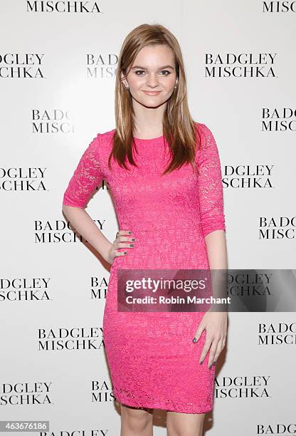 Kerris Dorsey attends Badgley Mischka Fashion Show at The Theatre at Lincoln Center on February 17, 2015 in New York City.