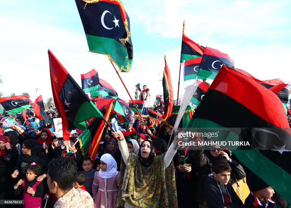 TOPSHOT-LIBYA-POLITICS-UNREST-ANNIVERSARY