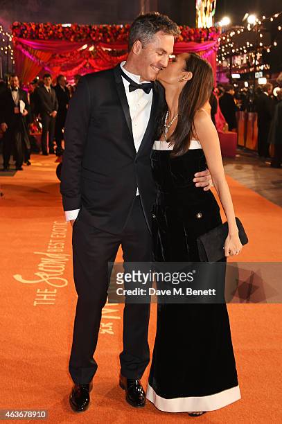 Screenwriter Ol Parker and Thandie Newton attend The Royal Film Performance and World Premiere of "The Second Best Exotic Marigold Hotel" at Odeon...