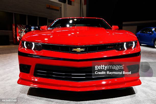 Chevrolet Camaro SS at the 107th Annual Chicago Auto Show at McCormick Place in Chicago, Illinois on FEBRUARY 12, 2015.