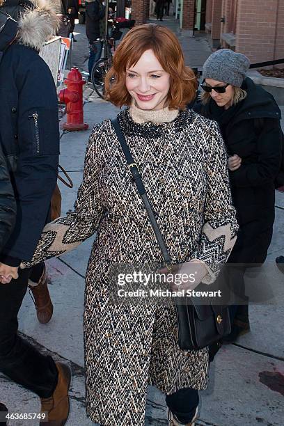 Actress Christina Hendricks attends Oakley Learn To Ride With AOL at Sundance on January 18, 2014 in Park City, Utah.