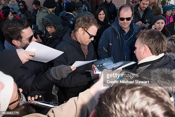 Actor Michael C Hall attends Oakley Learn To Ride With AOL at Sundance on January 18, 2014 in Park City, Utah.