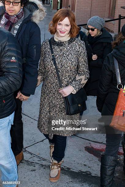 Actress Christina Hendricks attends Oakley Learn To Ride With AOL at Sundance on January 18, 2014 in Park City, Utah.