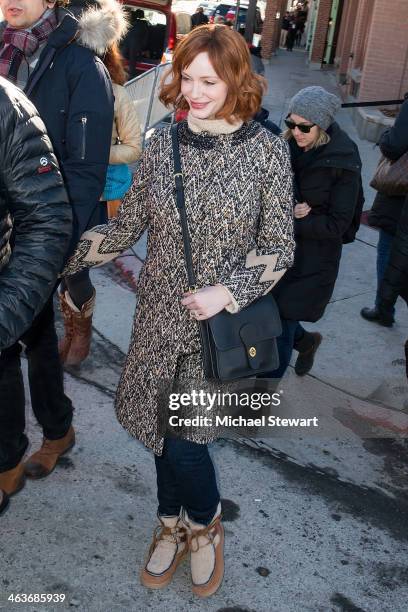 Actress Christina Hendricks attends Oakley Learn To Ride With AOL at Sundance on January 18, 2014 in Park City, Utah.