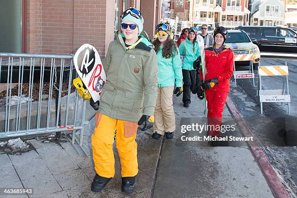 Child attends Oakley Learn To Ride With AOL at Sundance on January 18, 2014 in Park City, Utah.