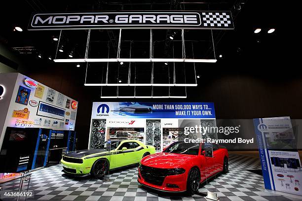 Dodge Challenger T/A Concept Car and Dodge Charger R/T Mopar Concept Car at the 107th Annual Chicago Auto Show at McCormick Place in Chicago,...
