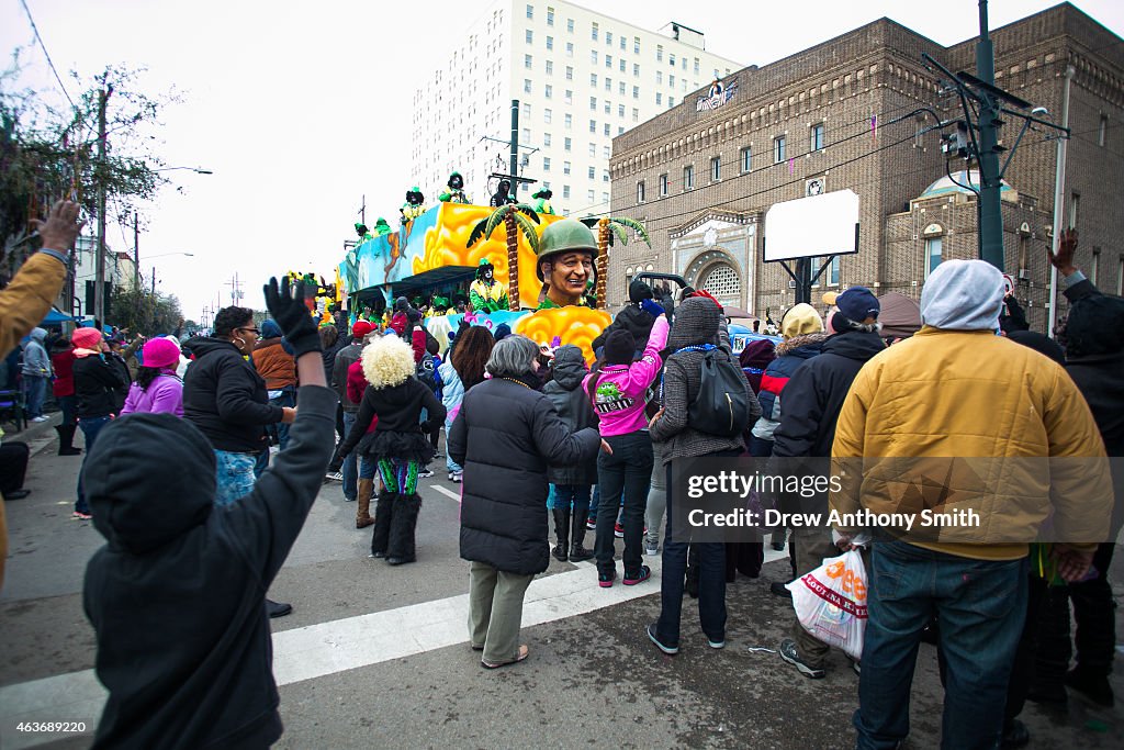 New Orleans Takes To The Streets To Celebrate Mardi Gras